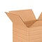 100 Pack Heavy Duty Multi Depth Cardboard Boxes for Storage Moving and Shipping 8 x 8 x 8 Inch